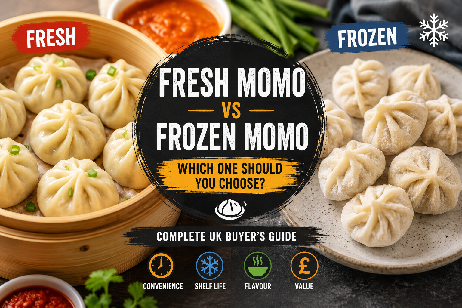 Read more about the article Frozen Momo vs Fresh Momo: Which One Should You Choose? (Complete UK Buyer’s Guide)