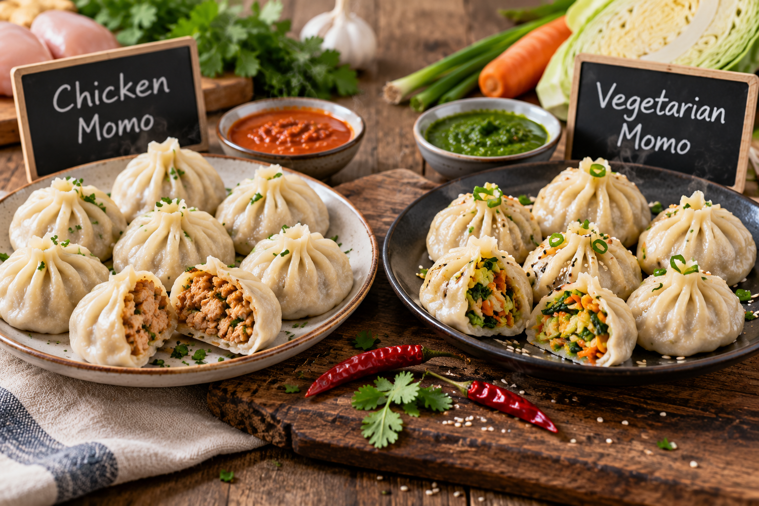 Read more about the article Chicken Momo vs Vegetarian Momo: Which Should You Choose?